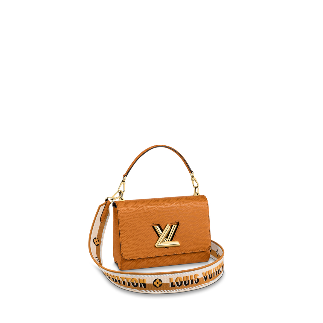 Louis Vuitton TWIST MM Handbag Epi Leather M57506 Gold Honey